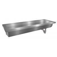 Washing trough Washbasin stainless steel AISI 304 W 120 x D 40 x H 24 cm