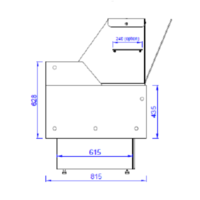 Cooling counter Black | Morris 1.5 | 150x106x (h) 131 cm