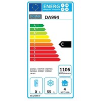 Congélateur compact en acier inoxydable 1 tiroir 2x GN 1/1