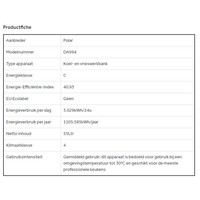 Congélateur compact en acier inoxydable 1 tiroir 2x GN 1/1
