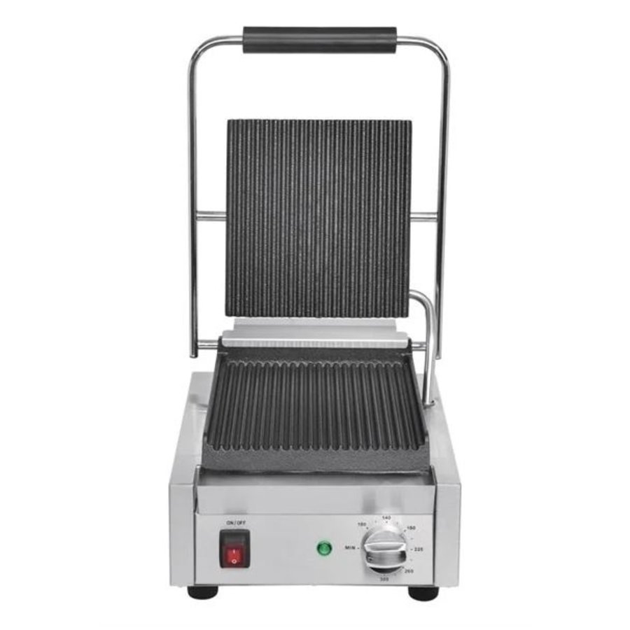 Bistro single contact grill groove / groove