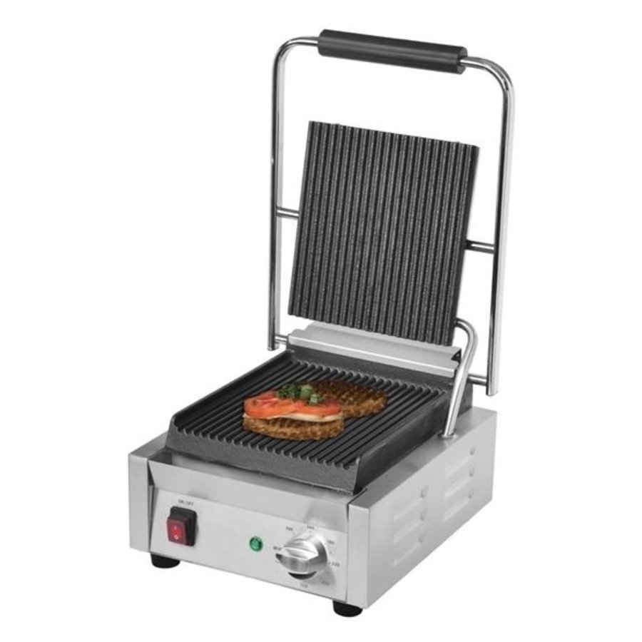 Bistro single contact grill groove / groove