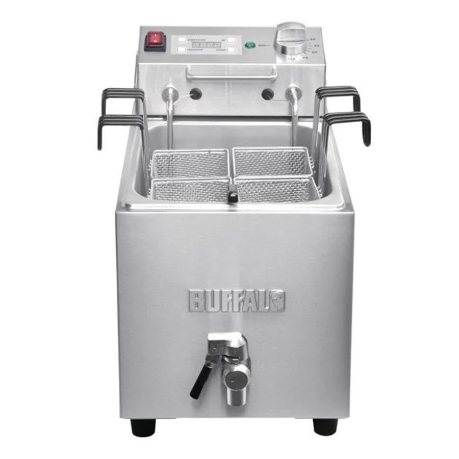 pasta cooker 8L with drain tap and timer
