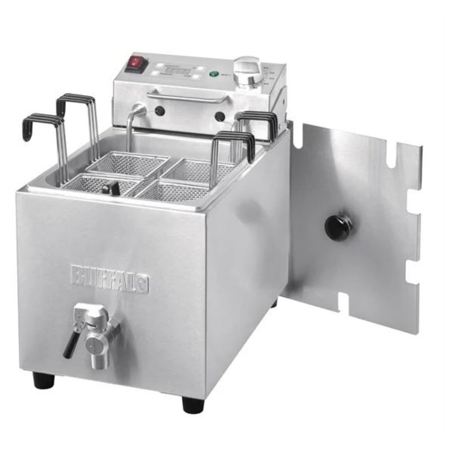 pasta cooker 8L with drain tap and timer