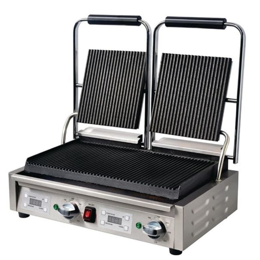 double contact grill 2.9kW groove / groove