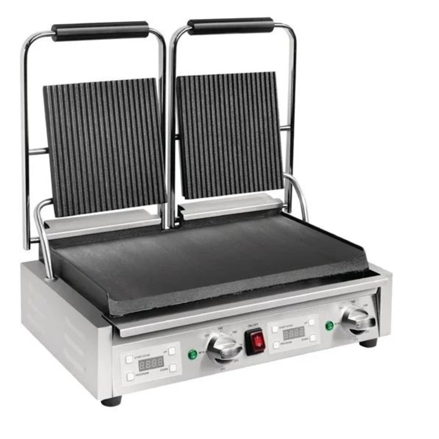 gril à double contact 2,9 kW rainure/lisse