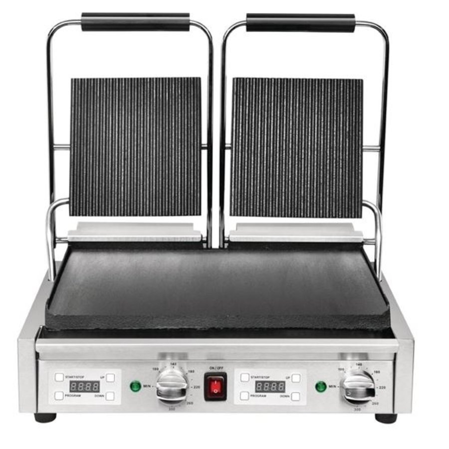double contact grill 2.9kW groove / smooth