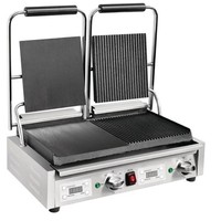 Doppelkontaktgrill 2,9kW Glatt/Rille