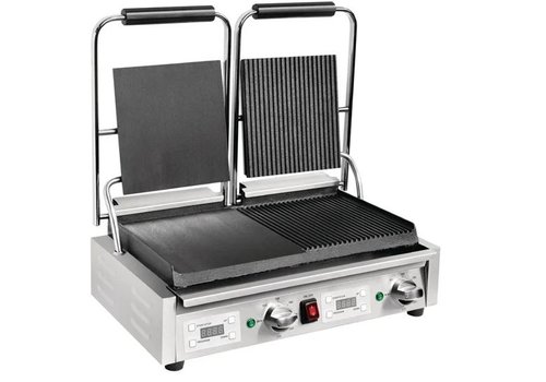  Buffalo gril à double contact 2,9 kW lisse/rainuré 