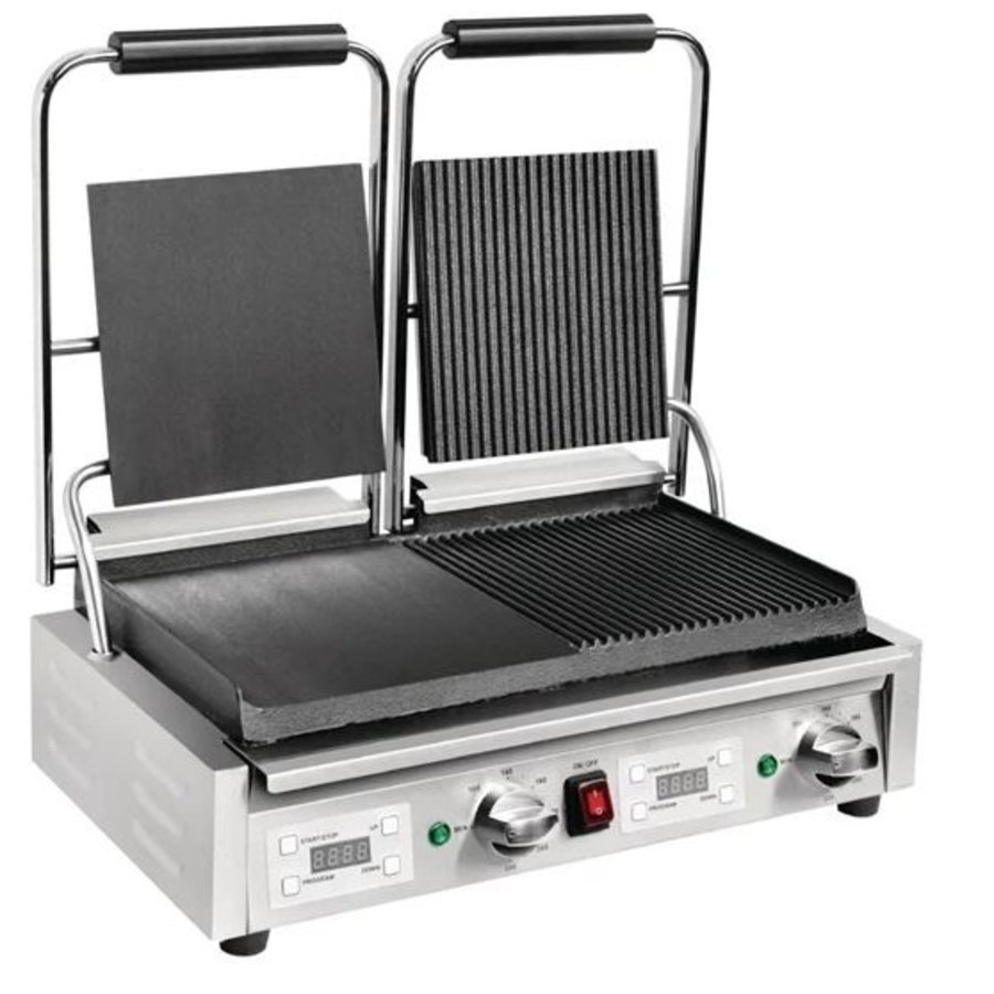 gril à double contact 2,9 kW lisse/rainuré