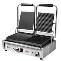Doppelkontaktgrill 2,9kW Glatt/Rille