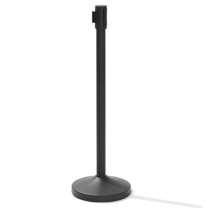 Borne en acier inoxydable | Noir | 98 cm de haut | Par 2 pièces