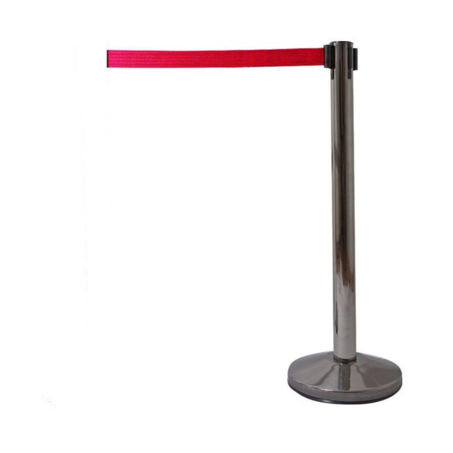 Barrier post Chromed | 98 cm High | Per 2 pieces