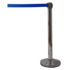 HorecaTraders Poller verchromt | 98 cm hoch | Blaufieber | Pro 2 Stück