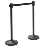 Barrier post Stainless Steel | 98 cm High | Black Fever | Per 2 pieces