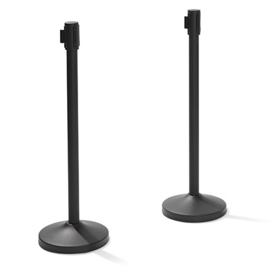 Barrier post Stainless Steel | 98 cm High | Black Fever | Per 2 pieces