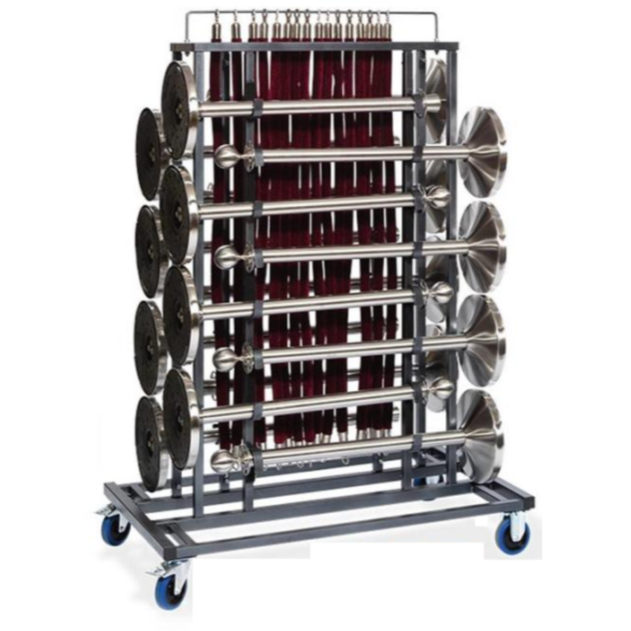 Poteaux de barrière Chariot de transport | 16 bornes | 1290x760x1800(h)mm