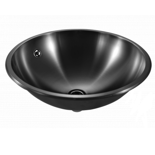 HorecaTraders Built-in sink Round | Stainless steel AISI 304 | Ø 425 X 160 MM 