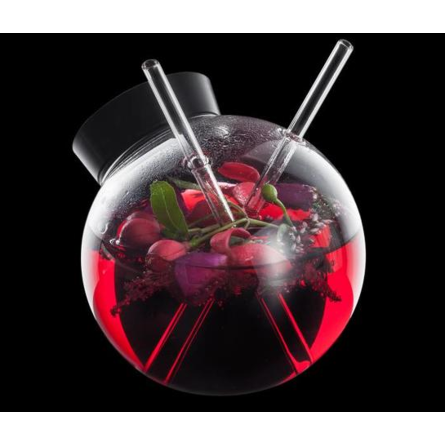 Verre à cocktail | 300 ml | 2 pailles