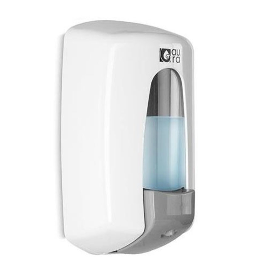 distributeur de savon en plastique blanc 900 ml