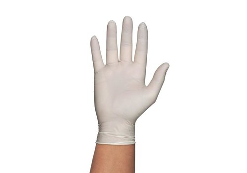  Saro Gants jetables blancs | 100 pièces| 4 formats 