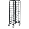 Powder Coated Serving Trolley 12 Sheets | Black