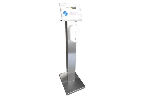  Saro Pôle de désinfection | acier inoxydable | 525 x 375 x 1409 mm 