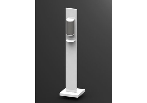  Saro Distributeur de désinfection | Modèle debout | Blanc | 305 x 305 x 1300 mm 