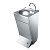 HorecaTraders Lavabo avec commande au pied | Montage mural | Acier inoxydable