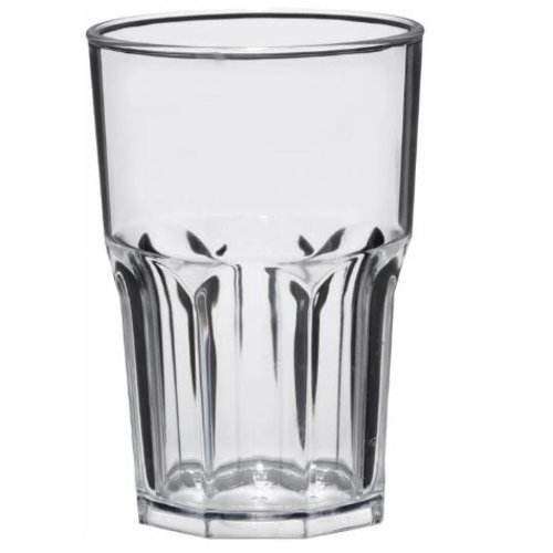  HorecaTraders Verre transparent | Plastique | Par 15 pièces 