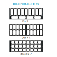 Dolce Vita Forced Ice Cream Display Case 13 Trays