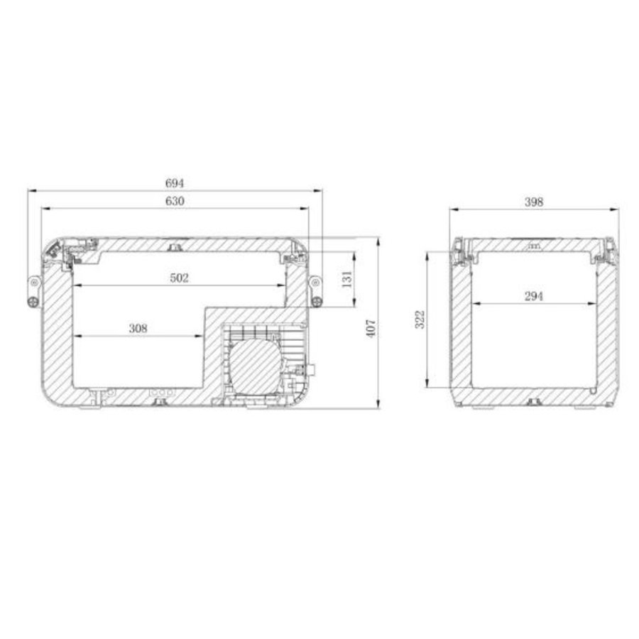 Glacière portable | 32 litres | 69 x 40 x 40 cm | CFX3 35