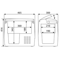 Draagbare Koel-/Vriesbox | 18 Liter | 47 x 41  x 30  cm | CDF 18
