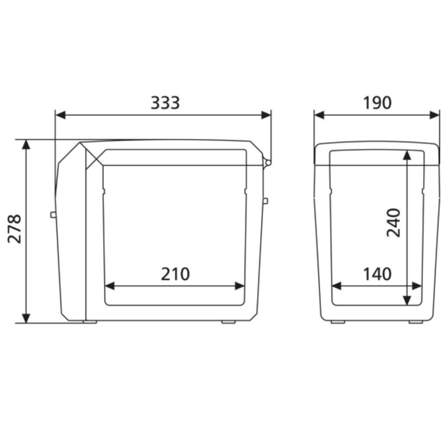 Portable Cool Box | 7 Liter | 34.7 x 29.4 x 19.5 cm | TCX07