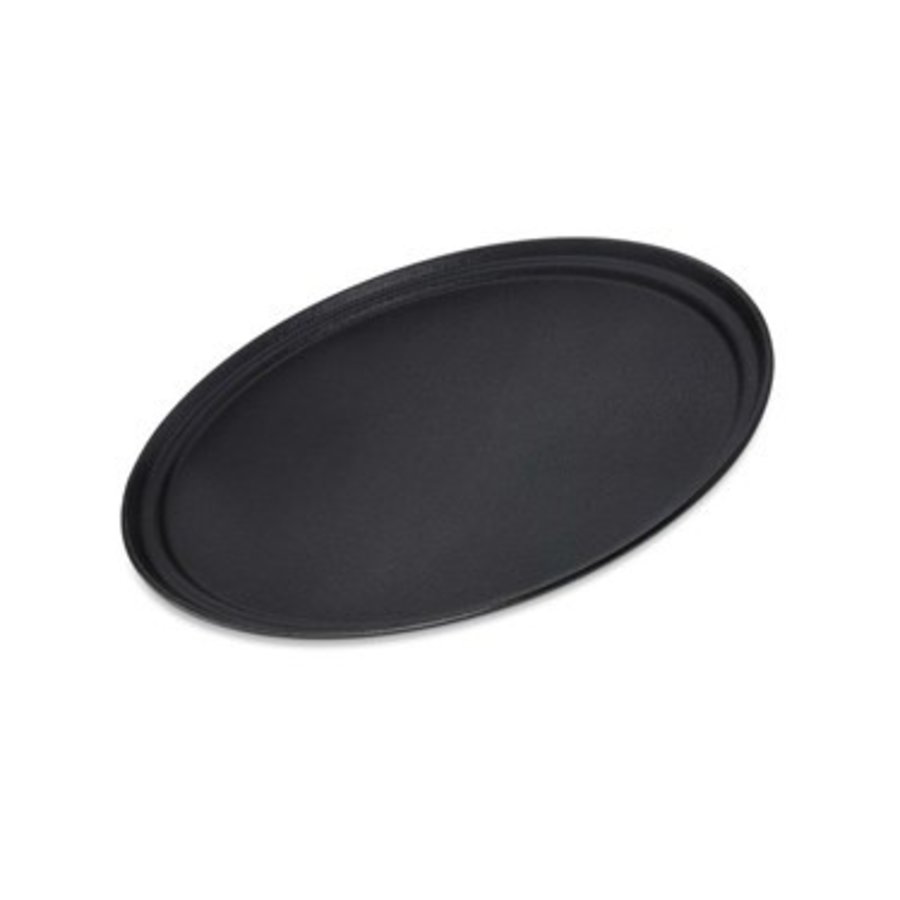 Ovalen anti-slip dienblad | Glasvezel/staal | 790x610x26mm