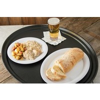 Ovales Anti-Rutsch-Tablett | Fiberglas/Stahl | 790x610x26mm