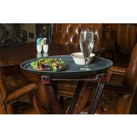 Oval anti-slip tray | Fiberglass/steel | 790x610x26mm