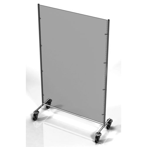  Combisteel Écran de protection sur roulettes | 120x50x(h)200 cm 