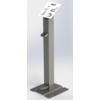 Bravilor Bonamat Stainless Steel Disinfect Pillar | Foot control | 40.0x39.5x118.3 cm