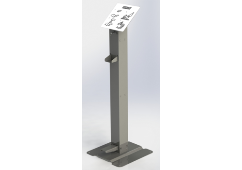  Bravilor Bonamat Stainless Steel Disinfect Pillar | Foot control | 40.0x39.5x118.3 cm 
