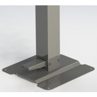 Stainless Steel Disinfect Pillar | Foot control | 40.0x39.5x118.3 cm