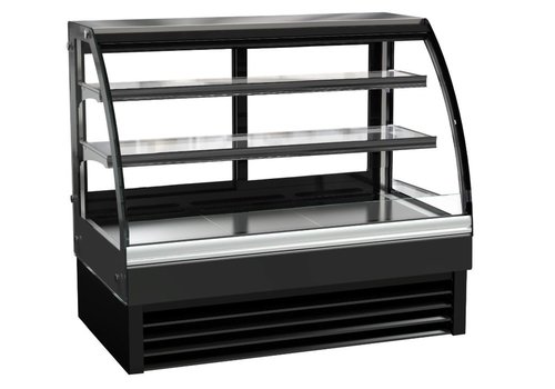  Combisteel Vitrine réfrigérée | Noir | Forcé 