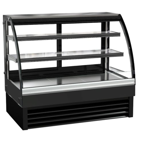 Combisteel Vitrine réfrigérée | Noir | Forcé 