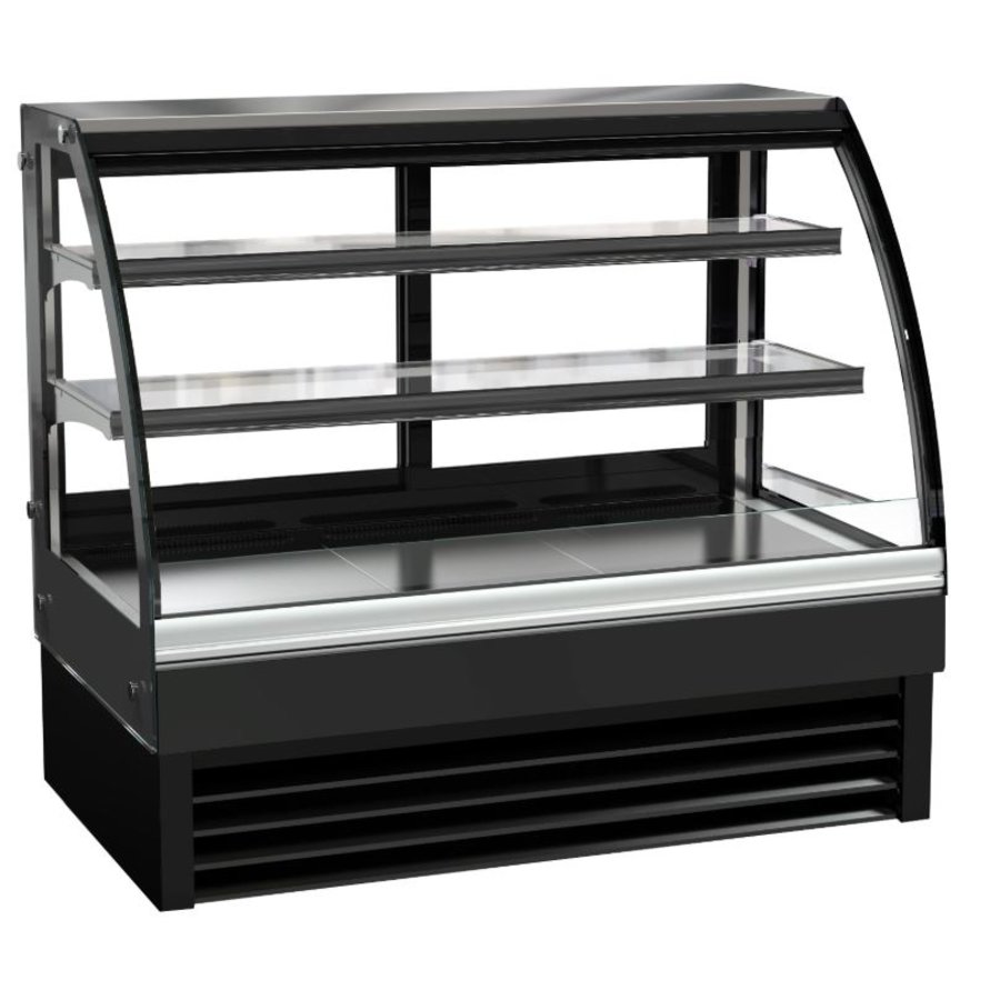 Vitrine réfrigérée | Noir | Forcé