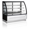 HorecaTraders Stainless Steel Pastry Display Case With 3 Levels | Black