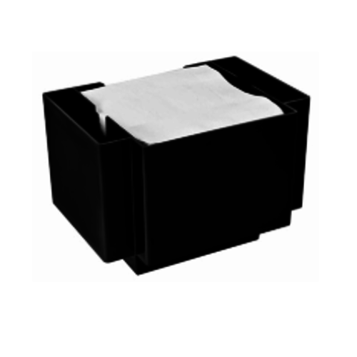  HorecaTraders Napkin holder | Plastic | Black 