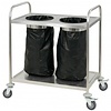 Casselin Stainless steel trolley for trash W 845 x D 525 x H 940 mm