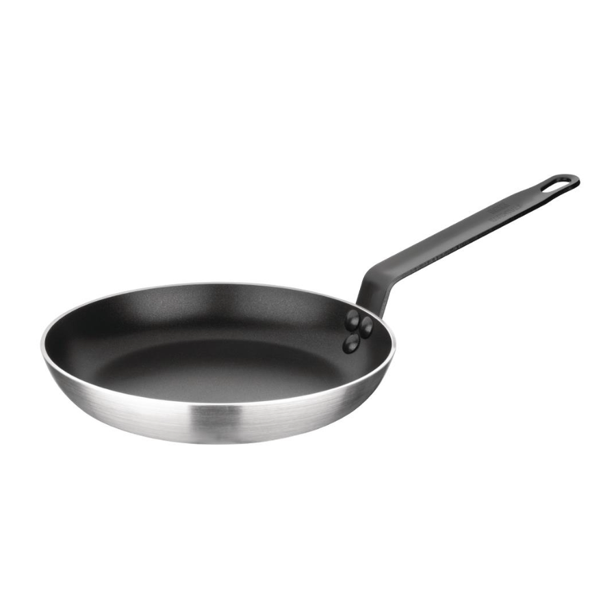Poêle antiadhésive en aluminium | acier inoxydable | 4(h) x 24(Ø)cm