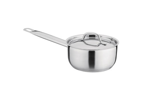  HorecaTraders Saucepan 1.5 Liter | Stainless Steel | 8(h) x 16(Ø)cm 