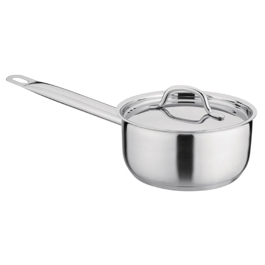 Saucepan 1.5 Liter | Stainless steel | 8 (h) x 16 (Ø) cm